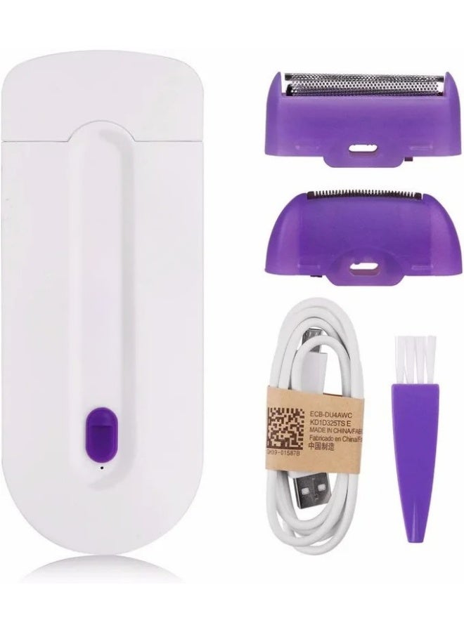 فينيشنج تاتش ماكينة إزالة الشعر للسيدات بدون ألم بتقنية Finishing Touch – جهاز إزالة شعر فوري وآمن للوجه والجسم بالكامل – بديل الليزر والحلاقة – مناسبة لجميع ألوان البشرة – قابلة لإعادة الشحن – إزالة شعر ناعمة ودقيقة للوجه والذراعين والساقين وتحت الإبط وخط البكيني - Image 3